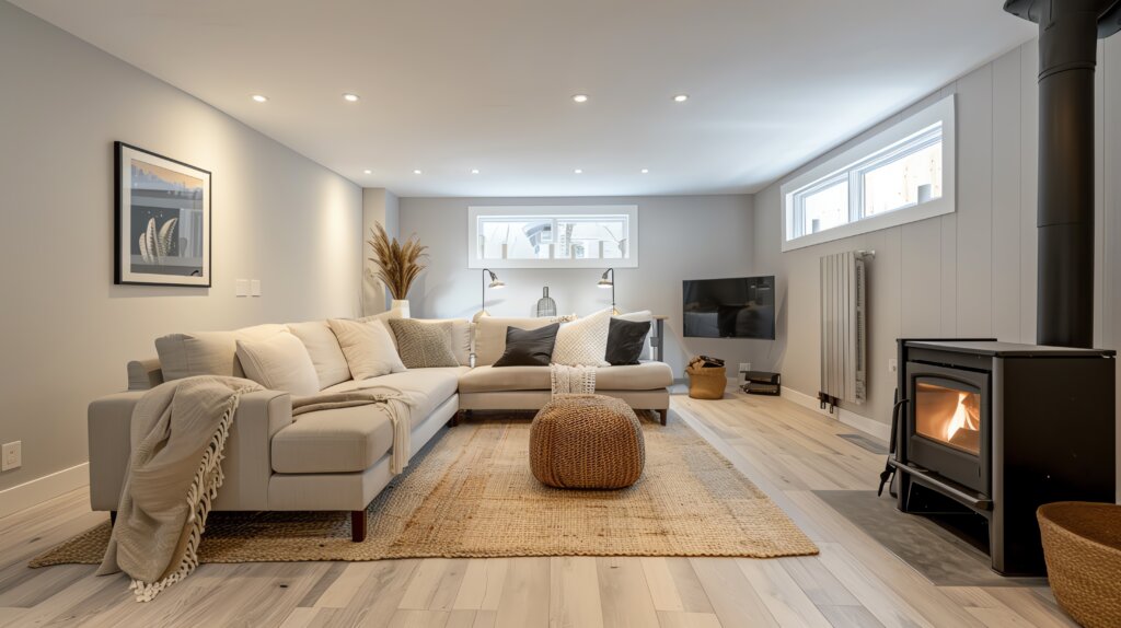 Finished basement remodel