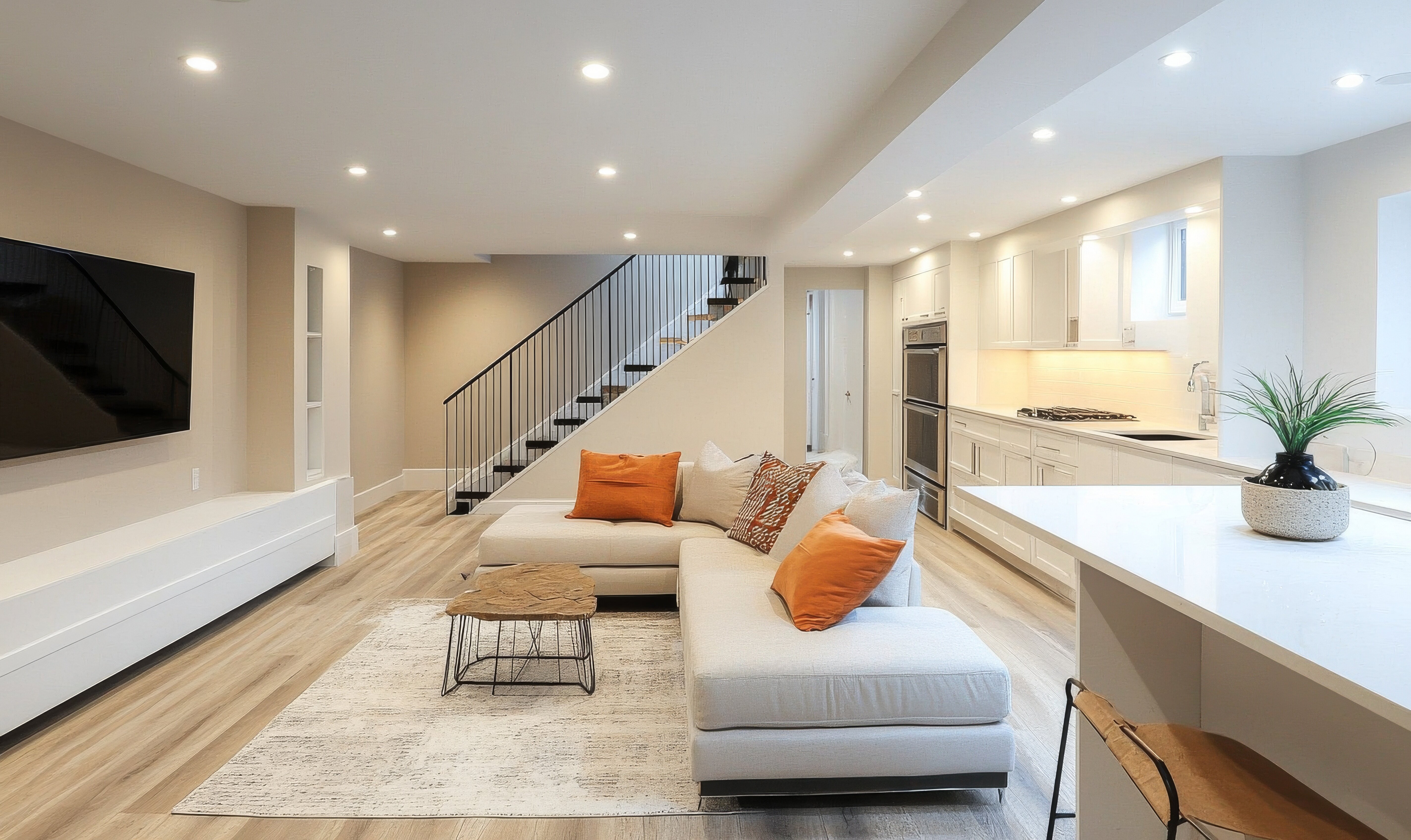Finished basement remodel