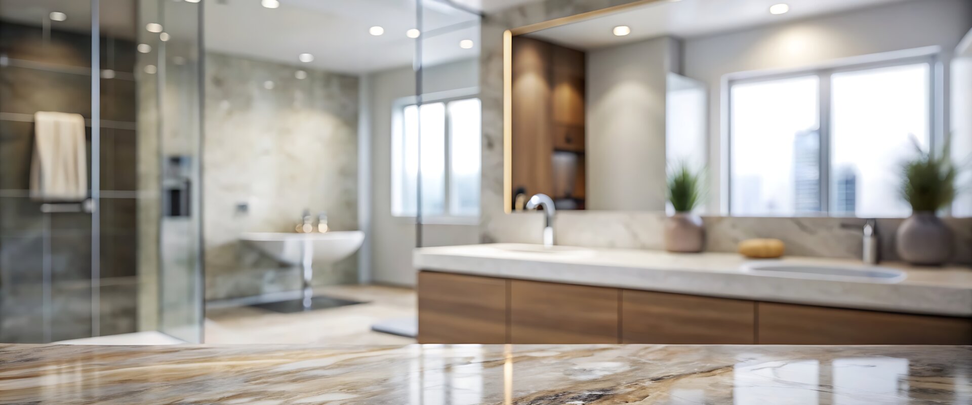 Marble countertop with