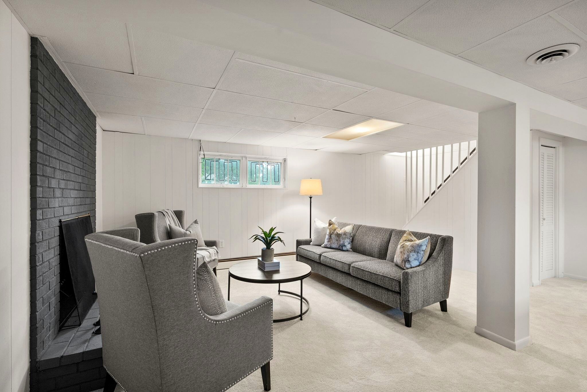 Maxine Court basement after