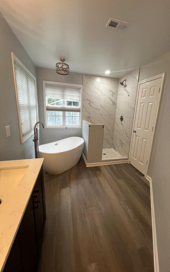 After renovation – Primary Bathroom in Bristow, VA - Brigstock Ct