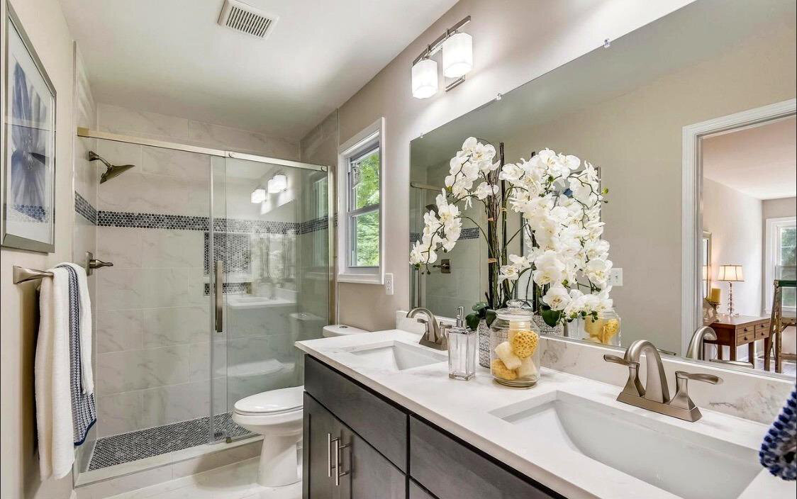 After renovation – Bathroom in Burke, VA - Ridge Ford Dr