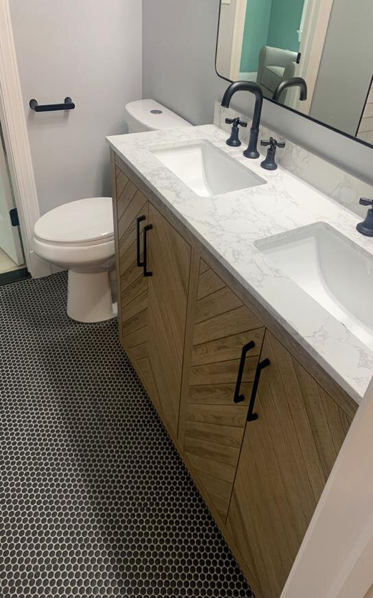 After renovation – Bathroom in Fairfax, VA - West Ridge View Dr