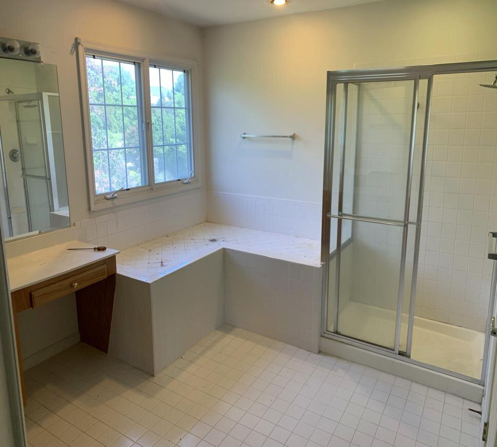 Before renovation – Bathroom in Rockville, MD - Sweetwood Ave