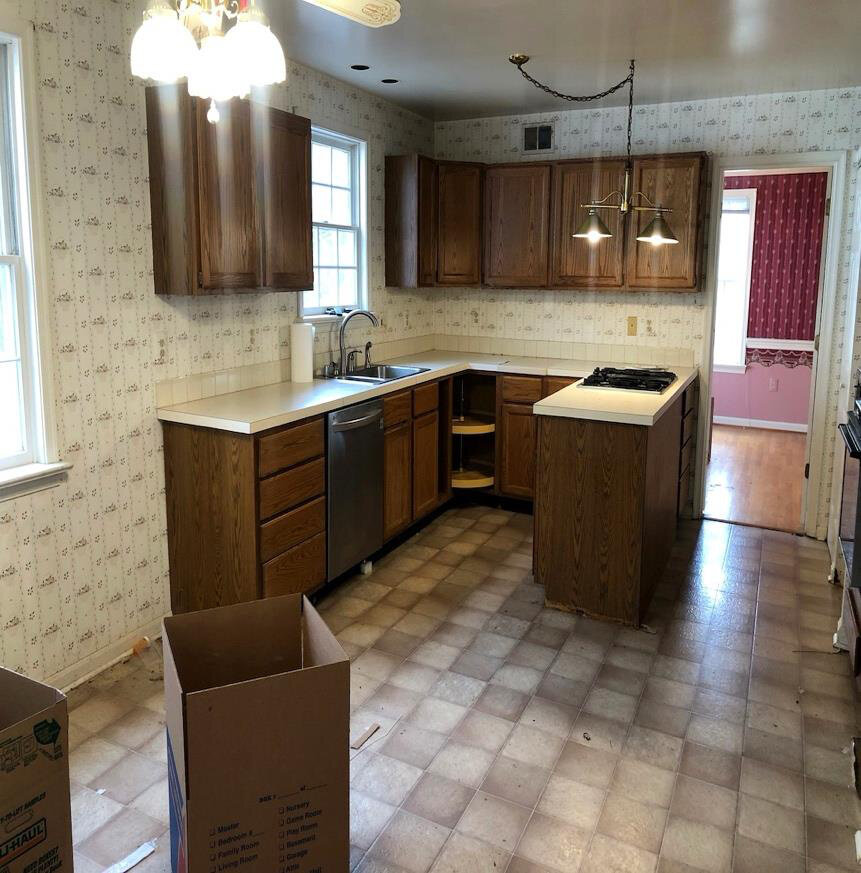 Before renovation – Kitchen in Burke, VA - Gaines St