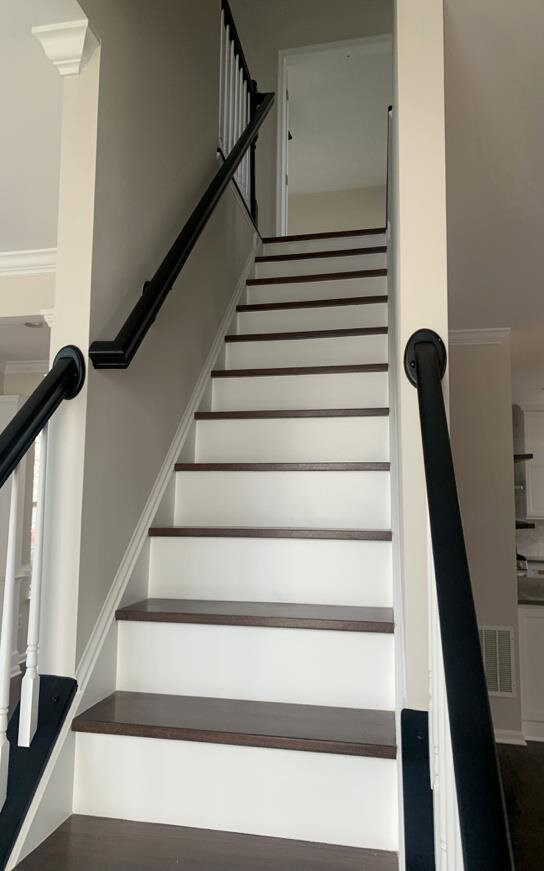 After renovation – Staircase in Bristow, VA - Iona Sound Dr
