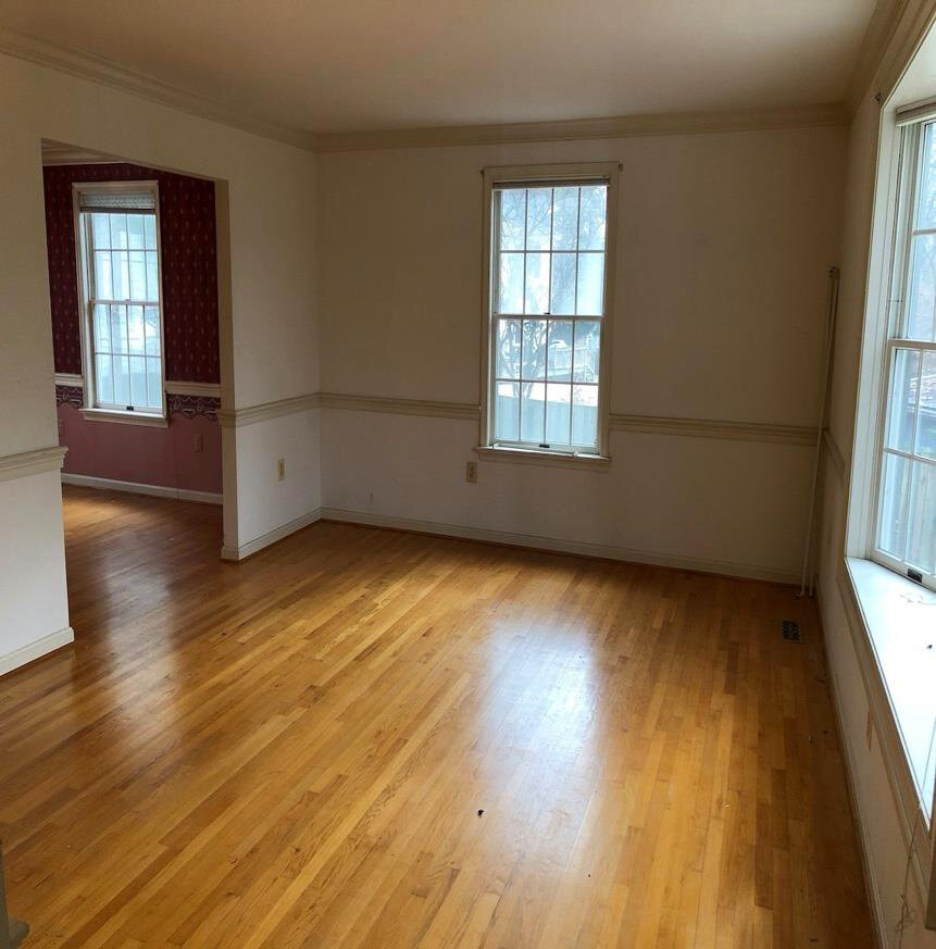 Before renovation – Family Room in Burke, VA - Gaines St