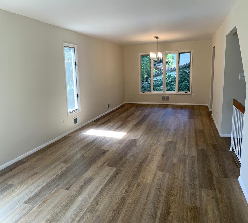 After renovation – Family Room in Rockville, MD - Emily Dr