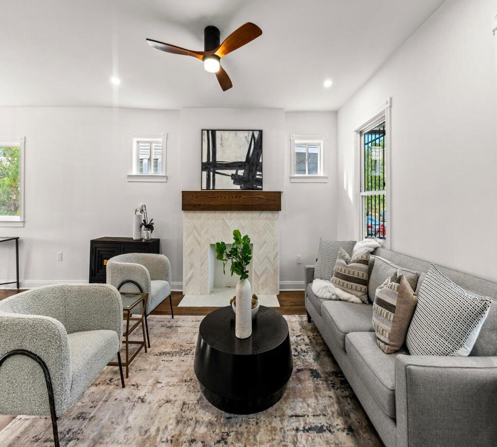 After renovation – Family Room in Washington, DC - 7th Street NW