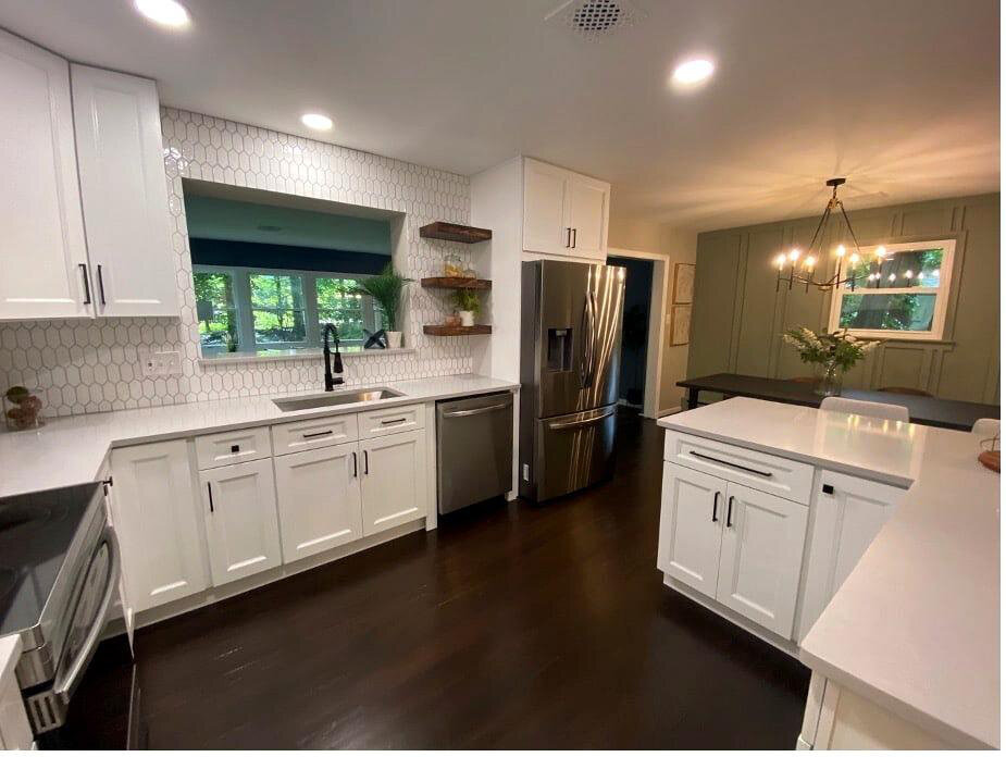After renovation – Kitchen in Annandale, VA - Montgomery St