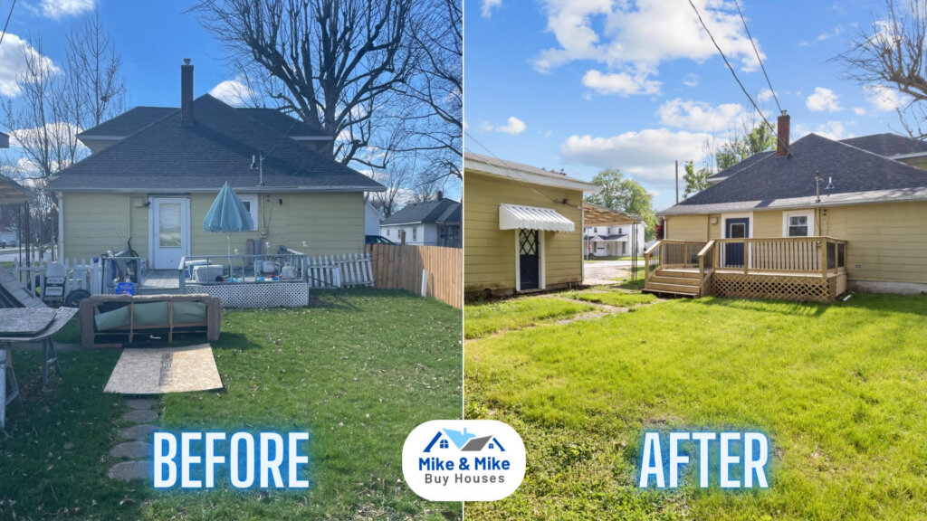 Before and After of Backyard at 802 N Indiana Ave Kokomo, IN 46901 Before and After of Backyard at 802 N Indiana Ave Kokomo, IN 46901