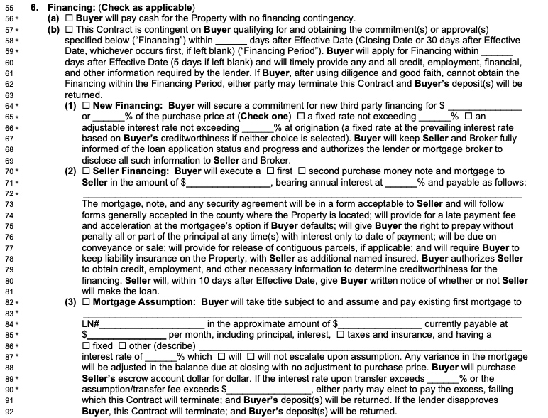 vacant land contract in florida financing terms