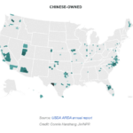 how much land in US does China Own