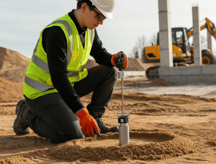 calculating density of sand