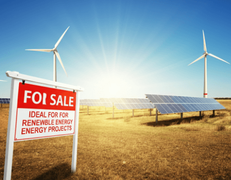 selling land for solar or wind energy projects