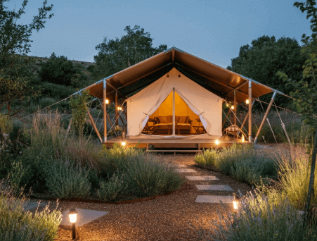 build airbnb glamping land in florida