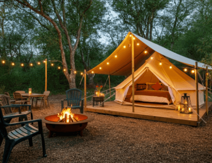 build an airbnb glamping land in florida