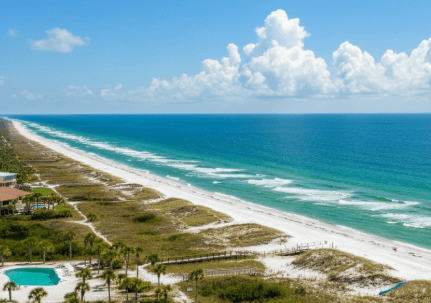 buying gulf front land in florida