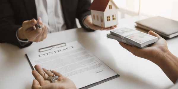 Contract signing of a mobile house purchase