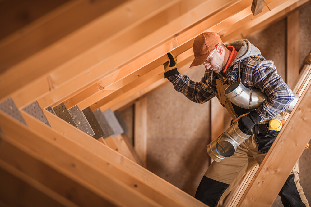 man works on Havelock NC home from fast cash sale