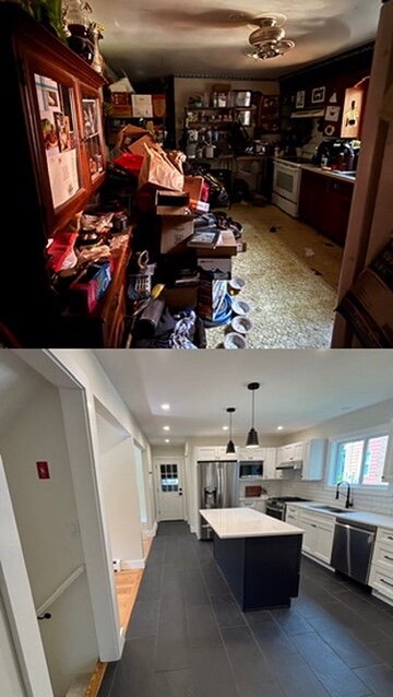 180 Laurel Hill before and after, photo 3 of 9