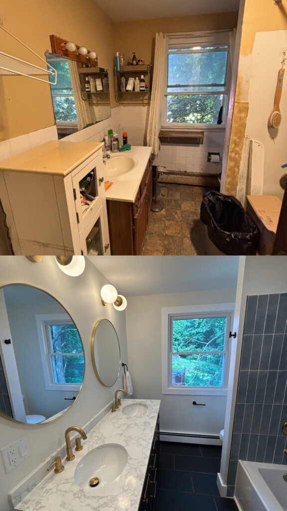 180 Laurel Hill before and after, photo 7 of 9