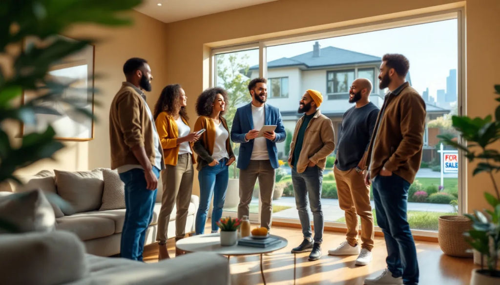 Local house buyers assisting a homeowner in selling their house quickly for cash.