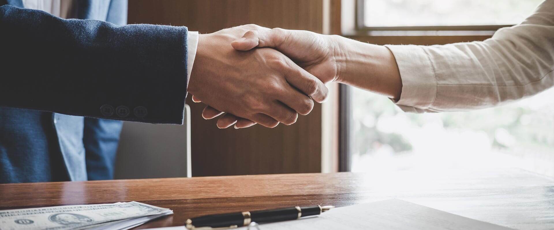 handshake over an AS-IS deal