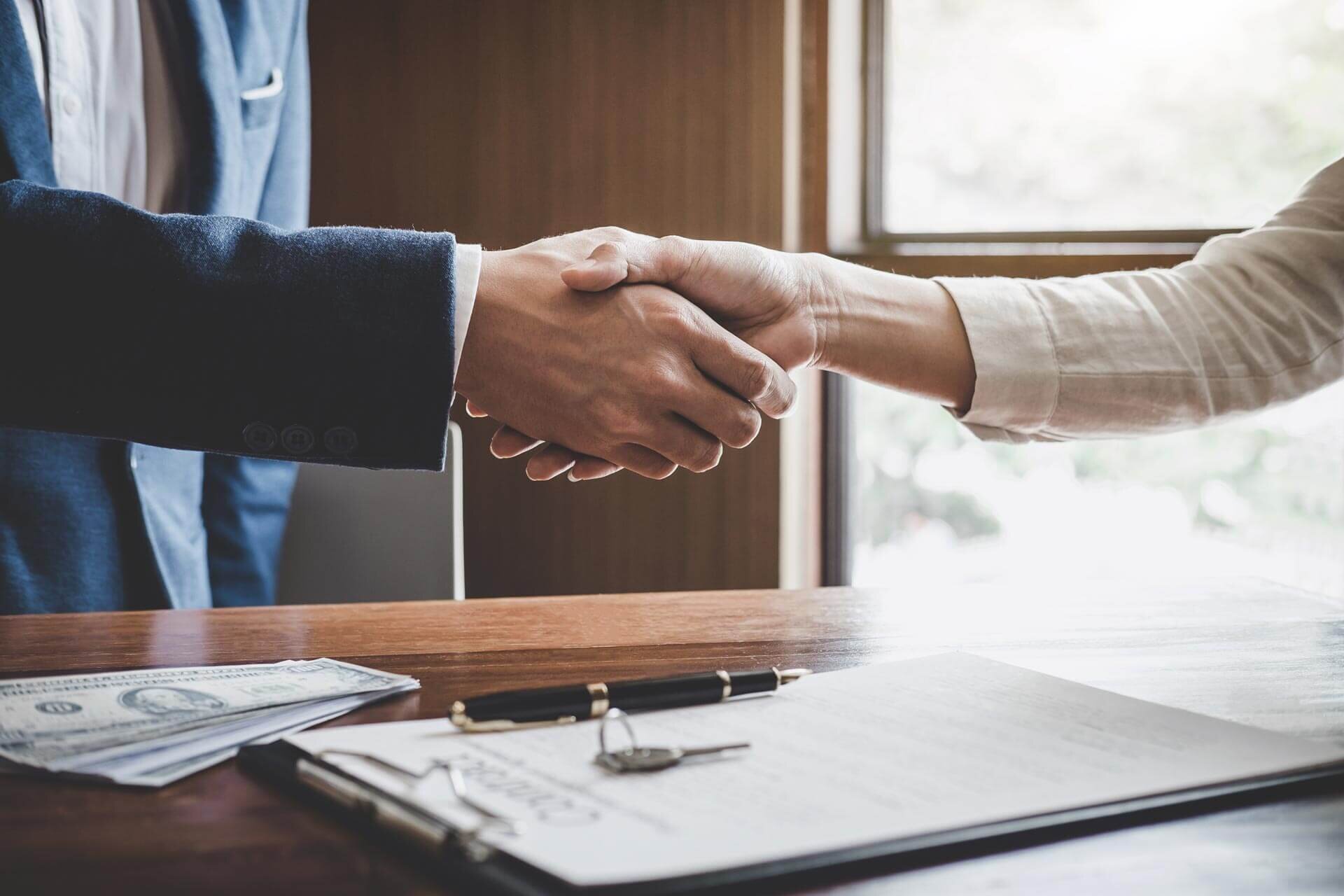 handshake over an AS-IS deal