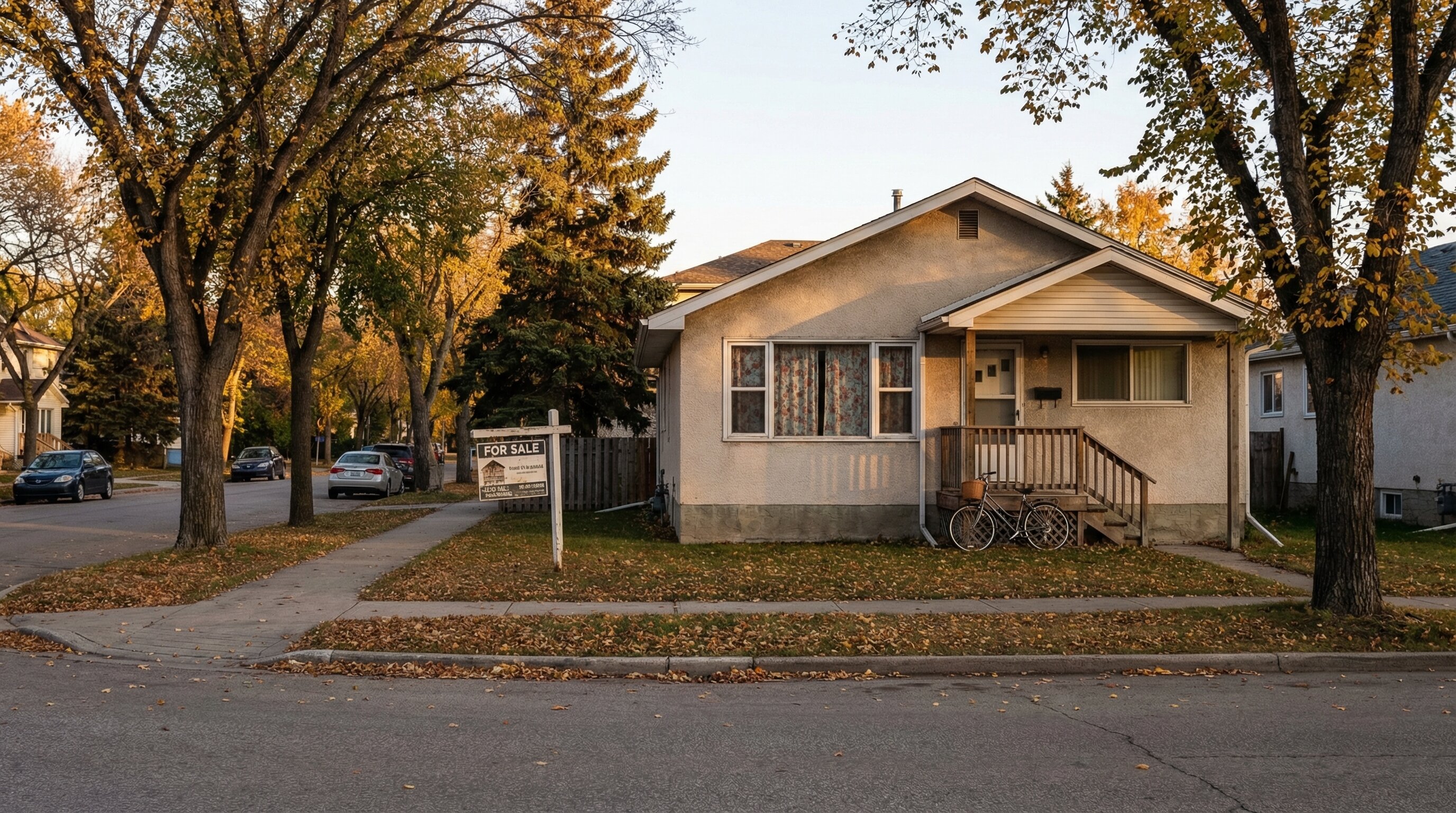 Landlord having respectful conversation with tenant about selling rental property in Winnipeg