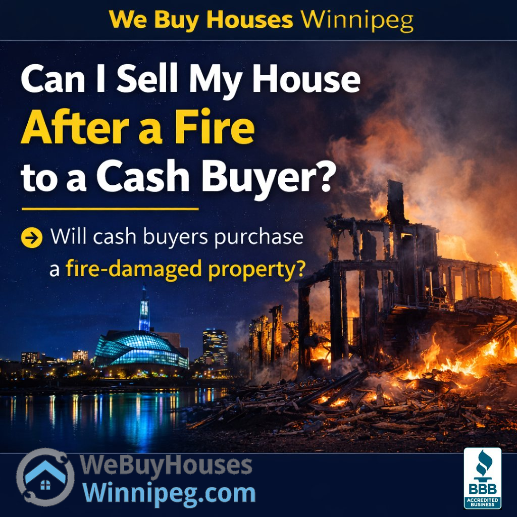 Can I sell my fire-damaged house to a cash buyer in Winnipeg - We Buy Houses Winnipeg