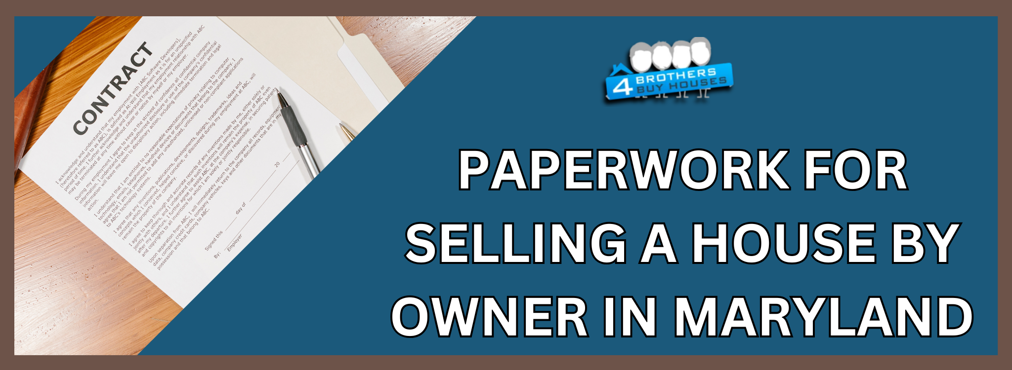 FSBO Home Sale Paperwork Essentials In Maryland