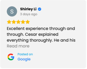 Google Review Shirley L.