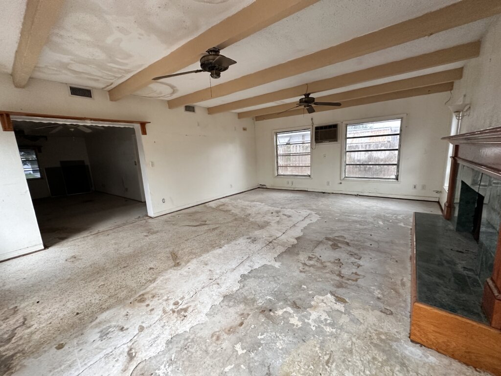 Saint Petersburg house sold with code violation liens interior after trash out
