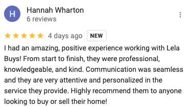 home seller testimonial lela buys cash buyers richmond