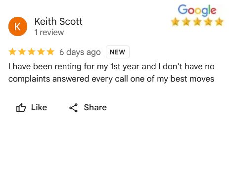 Google review of Keith