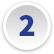 Blue number 2 in a grey circle.