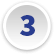 Blue number 3 in a grey circle.