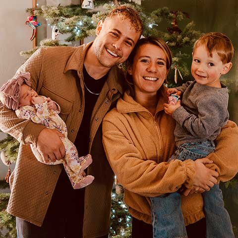 Ethan, Melia, James and Colette Grant