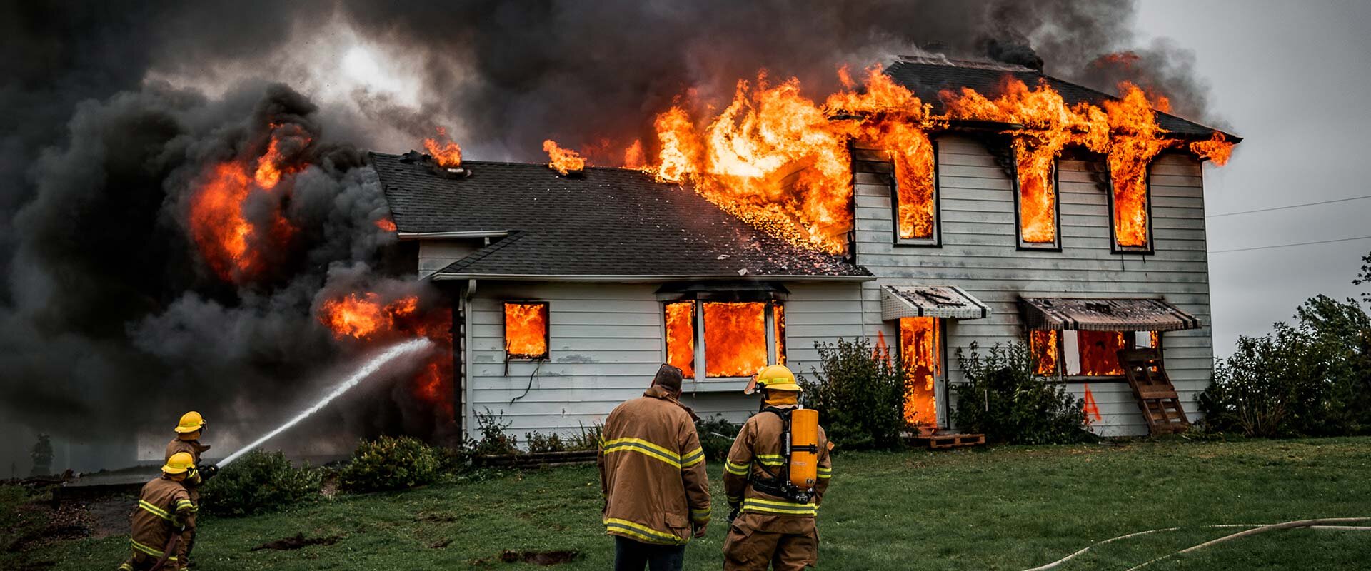 Fire Damaged House In SF Bay Area