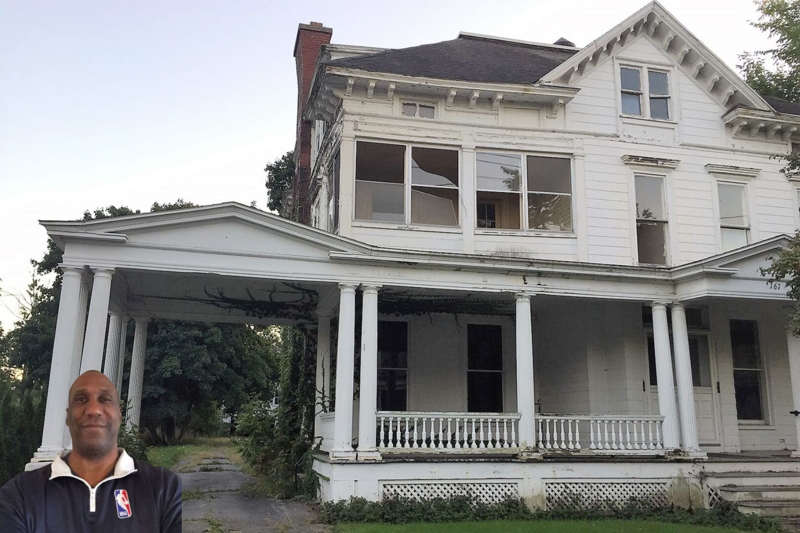 jeff in front of distressed seller house