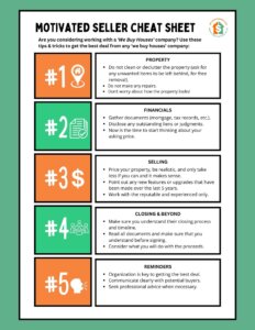 image of the motivated seller cheat sheet