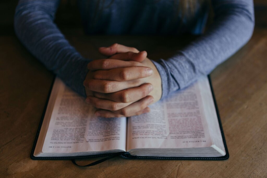 Hands Together in a Prayer Formation