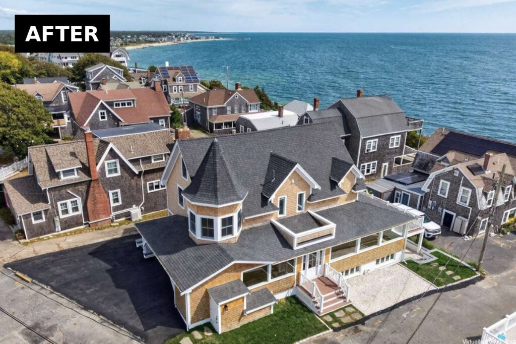 Falmouth Heights MA house after conversion to two condos by Pilgrim Hill Holdings