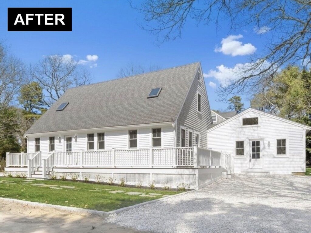Same Oak Bluffs MA Cape house after work by Pilgrim Hill Holdings