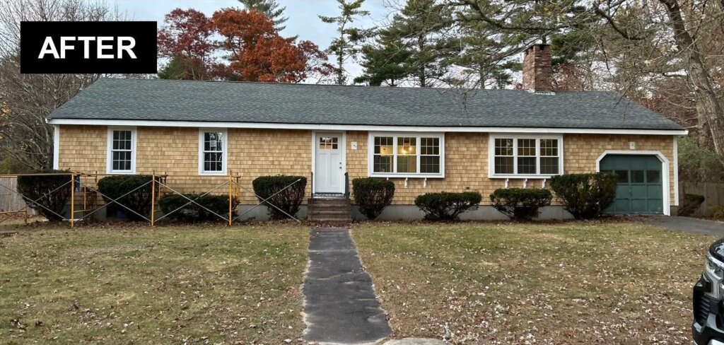 Same Wareham MA ranch after work by Pilgrim Hill Holdings