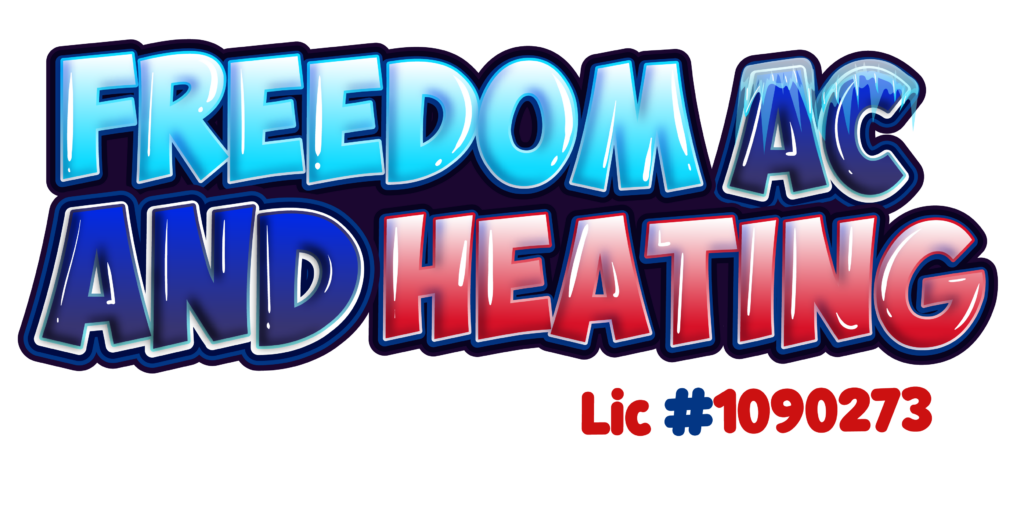 Freedom AC and Heating Logo 1090273 red white and blue