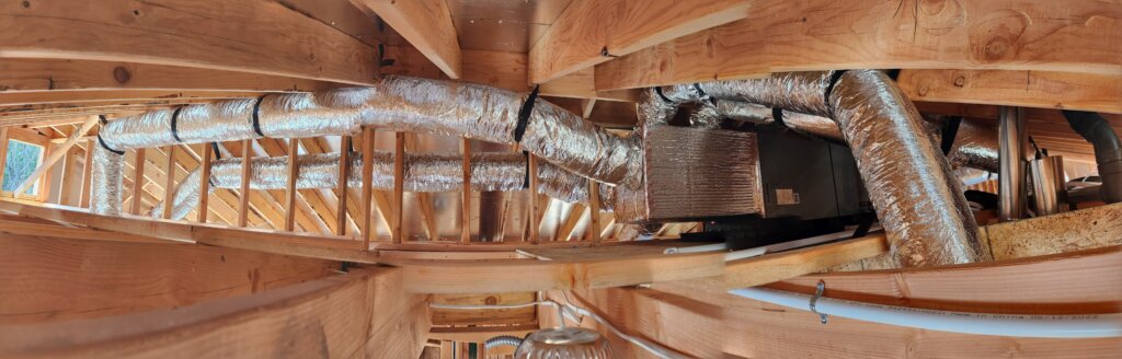 Perfectly installed ductwork