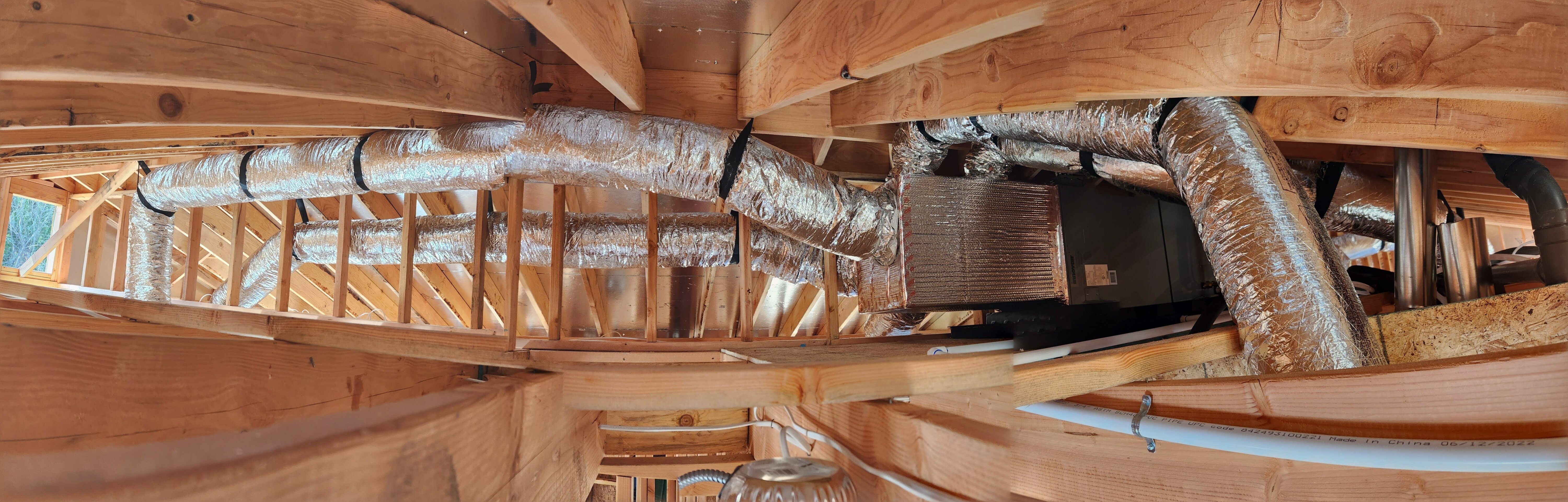 Perfectly installed ductwork