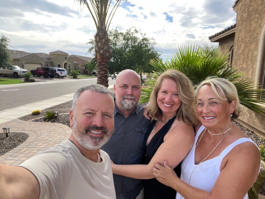 Happy Family selling a home for cash with western house buyers.